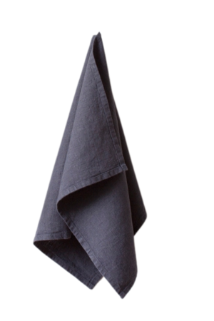 Dark Grey Linen Kitchen Towel