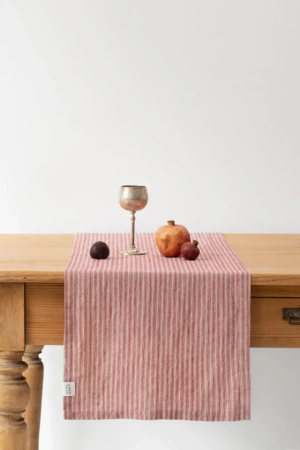 LINANE LAUDLINIK RED NATURAL STRIPES