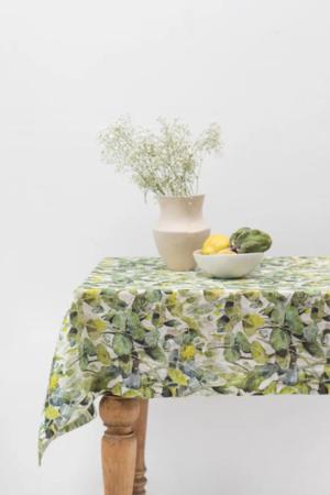 WOODROSE LINEN TABLECLOTH