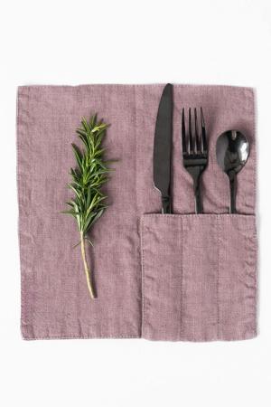 WOODROSE LINEN TABLECLOTH