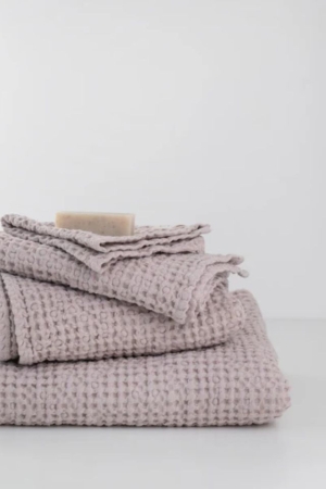 LINEN WAFFLE TOWEL SET (3 pcs)  WOODROSE